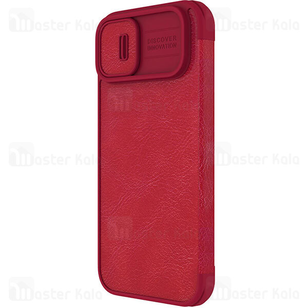 کیف چرمی نیلکین آیفون Apple iPhone 14 Plus Nillkin Qin Pro Leather Case دارای محافظ دوربین